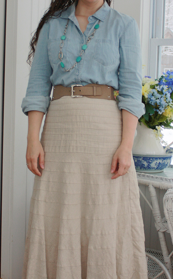 Spring Skirts to Pair with Chambray - Mud Boots and Pearls